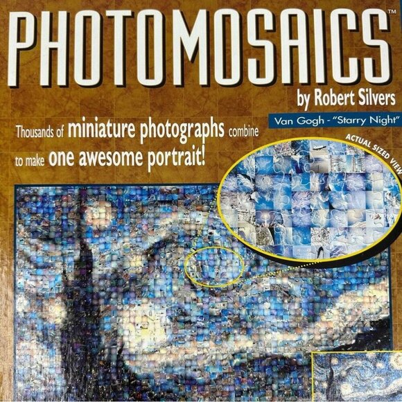 Buffalo‎ Games Photomosaic Van Gogh and William Neill Havasu Falls Puzzle Lot - Picture 9 of 15